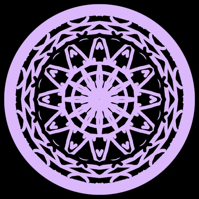 lilac star medal artwork